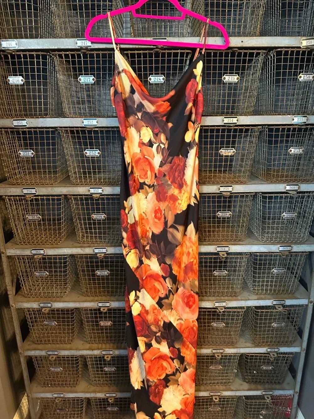 RESA Black Floral Margot Maxi Dress Size Medium 38429